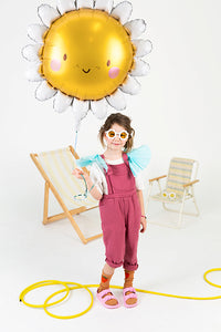 Daisy Sun Foil Balloon 35 in. PartyDeco USA