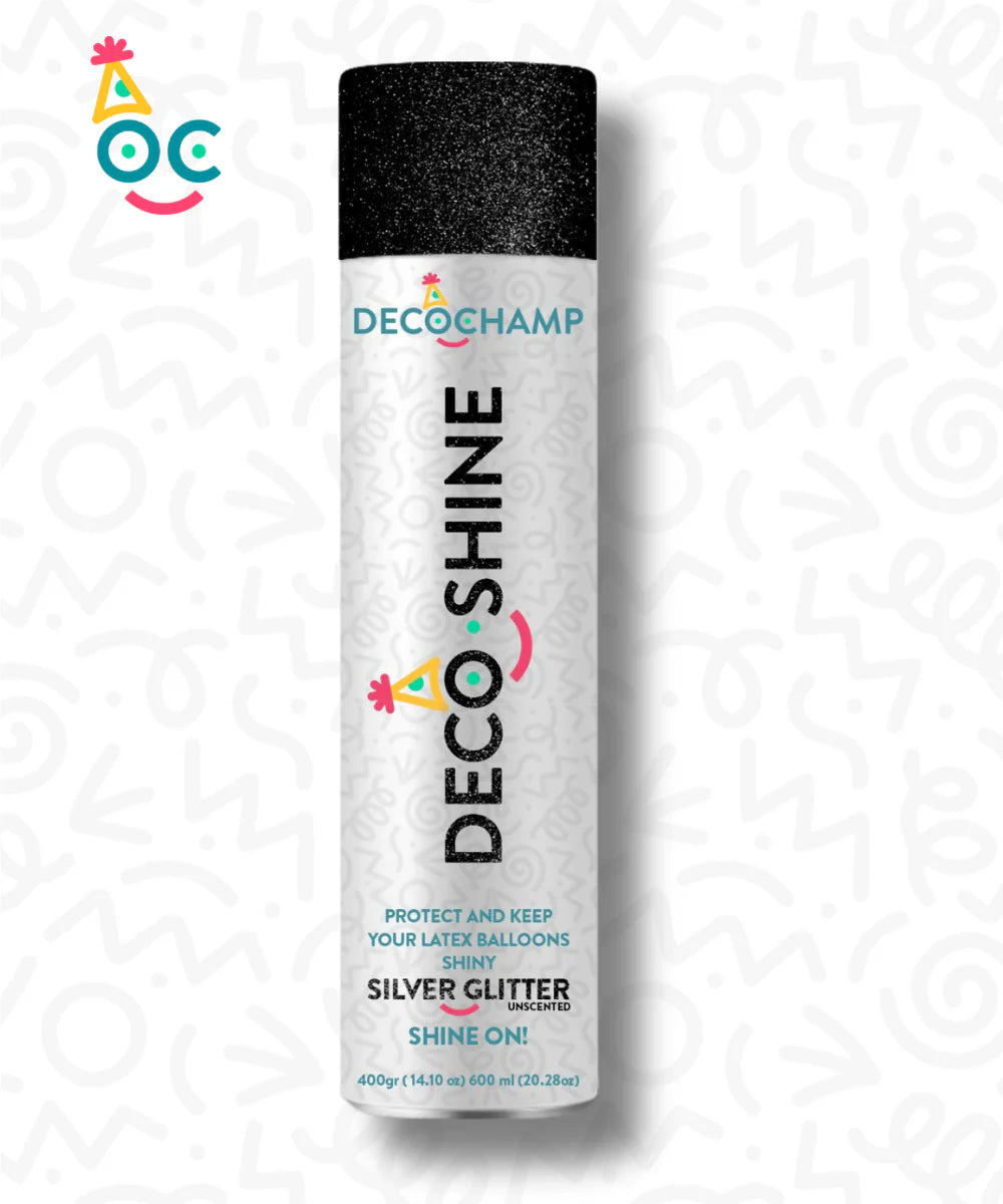 DecoShine Silver Glitter Spray (1 Box - 24 pcs)