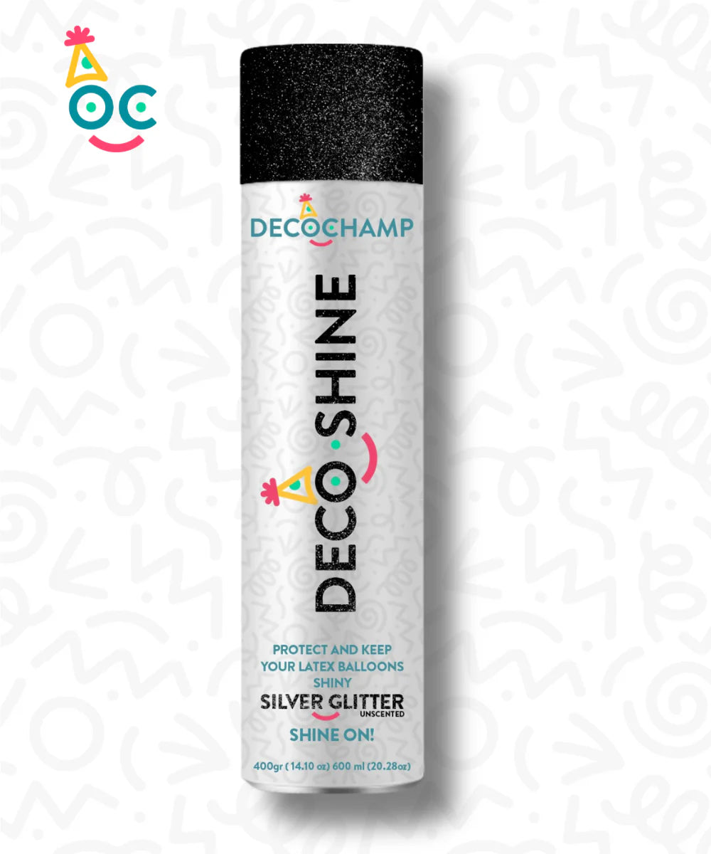 DecoShine Silver Glitter Spray  (1 count - 600 ml / 14 oz)
