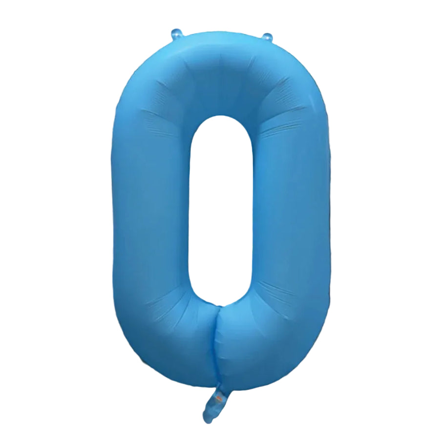 DecoChamp Neon Blue Number Balloons (0 to 9) - 34 in.