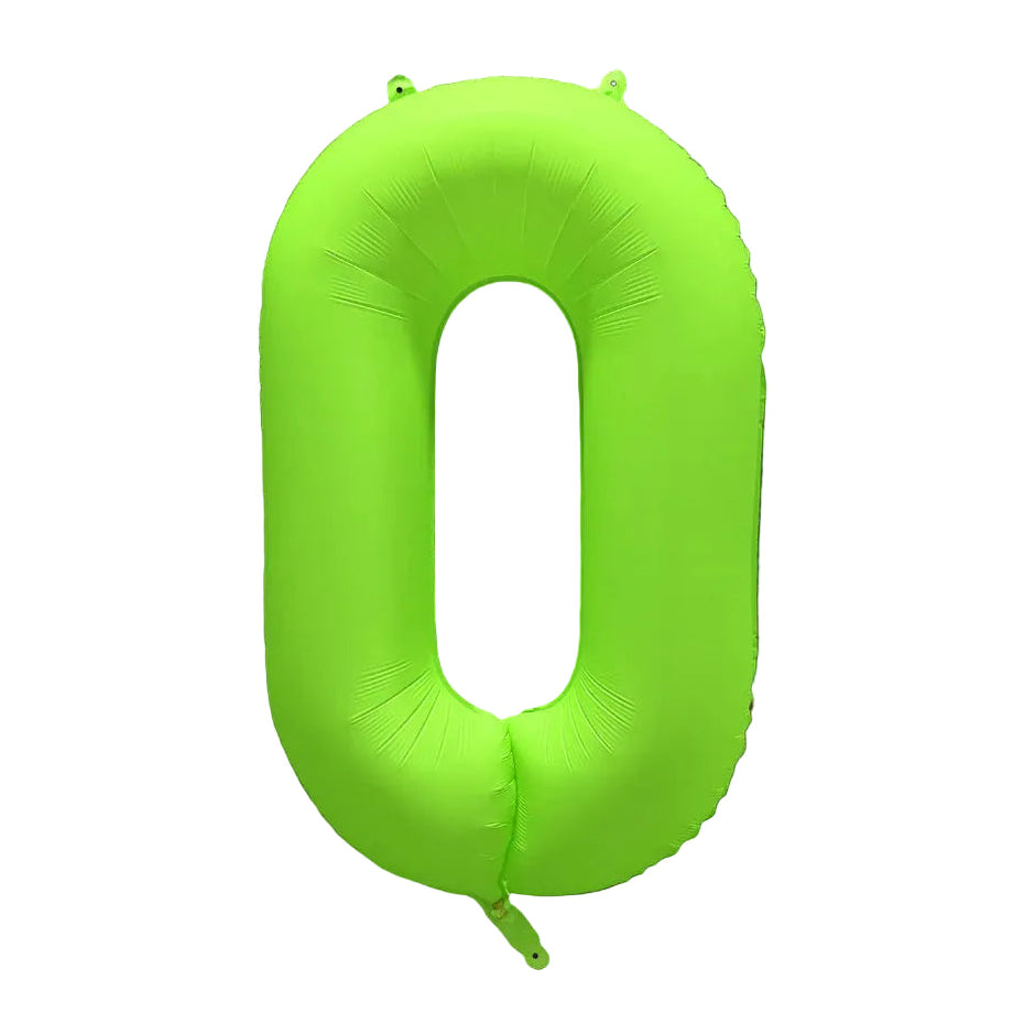 DecoChamp Neon Green Number Balloons (0 to 9) - 34 in.