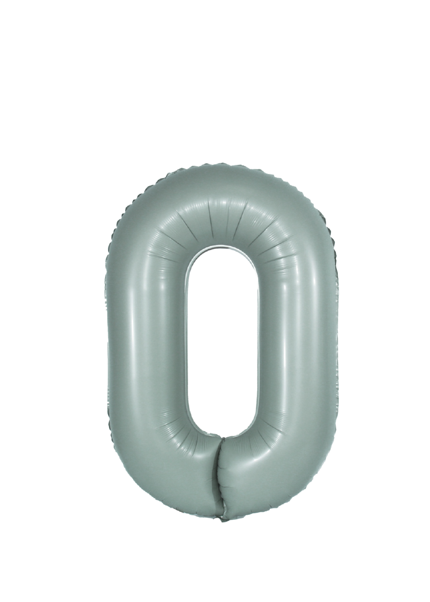 DecoChamp Eucaliptus Foil Number Balloons (0 to 9) - 34 in.