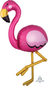 Flamingo AirWalker Shape Foil Balloon 46 in.