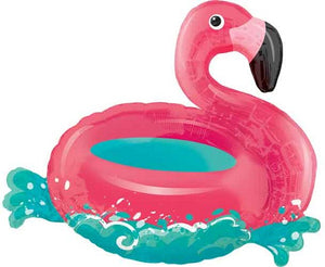 Floating Flamingo Shape Foil Balloon 30 in.