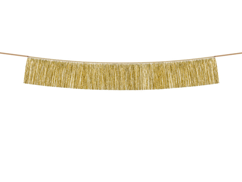 Gold Fringe Garland 4.4 ft. PartyDeco USA