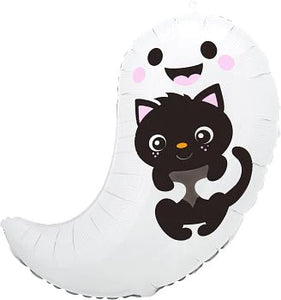 Ghost & Kitty Cuties Shape Foil Balloon 19 in.