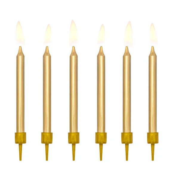 Birthday Candles - Gold | PartyDeco USA