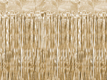 Load image into Gallery viewer, Champagne Gold Party Curtain 3&#39; x 8&#39; - PartyDeco USA