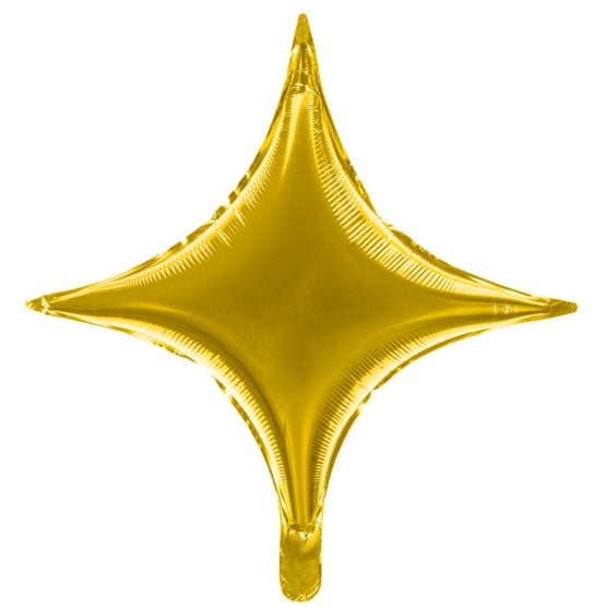 Gold Starpoint Foil Balloon 18 in. PartyDeco USA