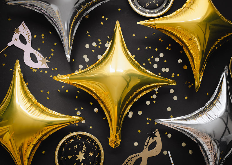 Gold Starpoint Foil Balloon 18 in. PartyDeco USA