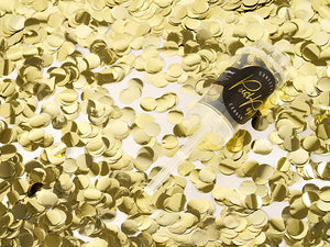 Gold Confetti Push Pop - PartyDeco USA