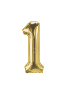 DecoChamp Gold Foil Number Balloons (0 to 9) - 34 in.