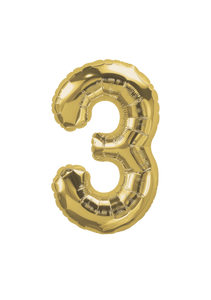 DecoChamp Gold Foil Number Balloons (0 to 9) - 34 in.