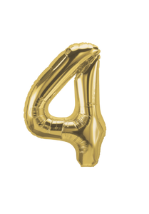 DecoChamp Gold Foil Number Balloons (0 to 9) - 34 in.