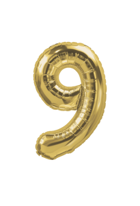 DecoChamp Gold Foil Number Balloons (0 to 9) - 34 in.