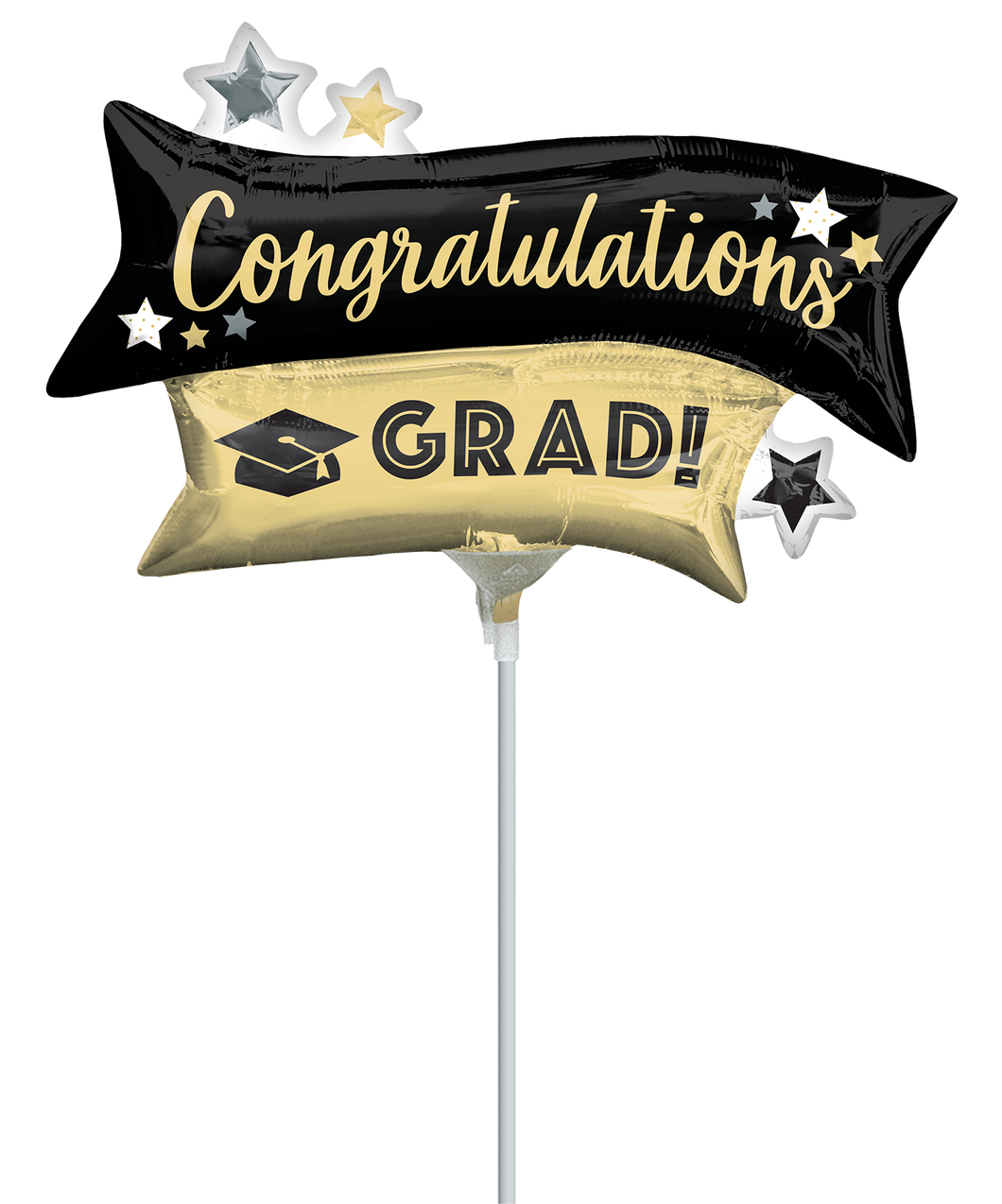 Congrats Grad Banner 14 in. (Air Filled Only) | 2 pack
