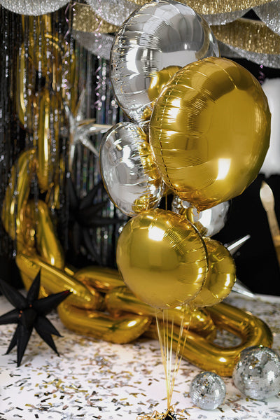 Gold Round Foil Balloon 18 in. - PartyDeco USA