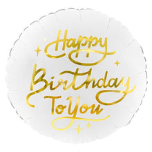Load image into Gallery viewer, Happy Birthday To You Round Foil Balloon 18 in.