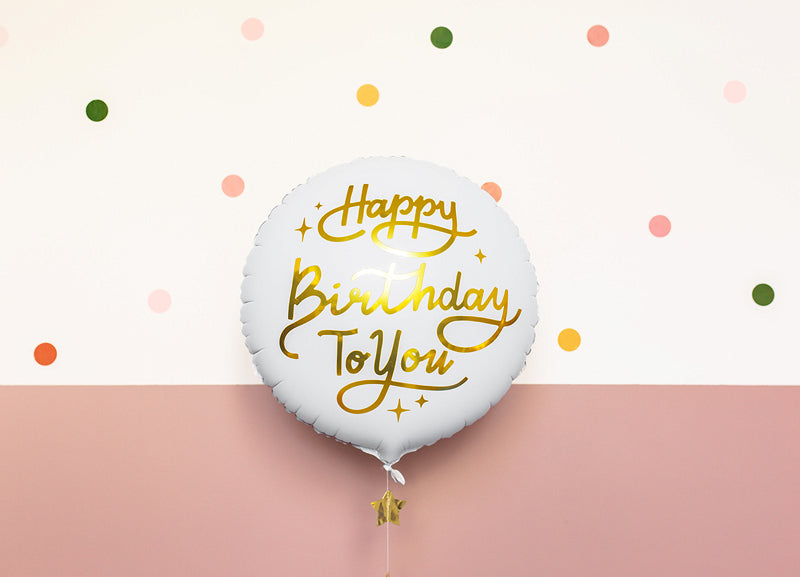 Happy Birthday To You Round Foil Balloon 18 in.