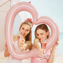 Load image into Gallery viewer, Pink Heart Frame Foil Balloon 29 in. PartyDeco USA
