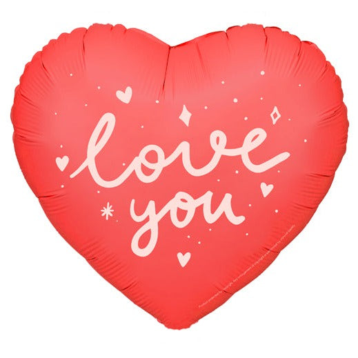 Heart "I love you" Foil Balloon 18 in.