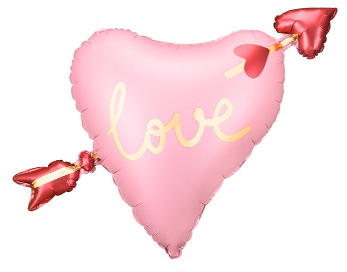 Heart with Arrow Foil Balloon 30 in.