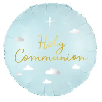 Holy Communion Round Foil Balloon 18 in. - PartyDeco USA
