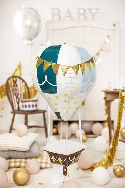 Hot Air Balloon 4D Foil Balloon 34 in.