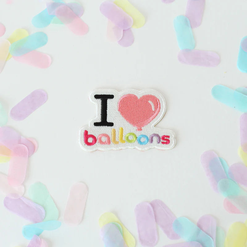 I Love Balloons Patch - Rainbow