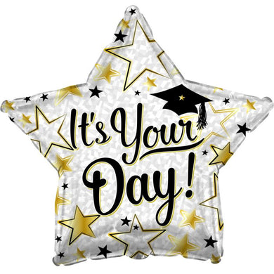 It's Your Day, Grad! Star 9 in. (Air Filled Only) | 2 pack