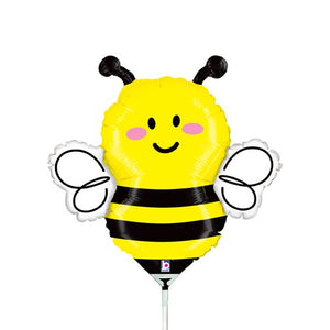 Bee Foil Balloon 14 in. (Air Filled Only) | 2 pack