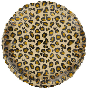 Catty Simba Leopard Round Foil Balloon 18"