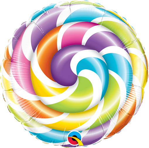 Lollipop Swirl Balloon - 9 in. (Air Filled Only) | 2 pack