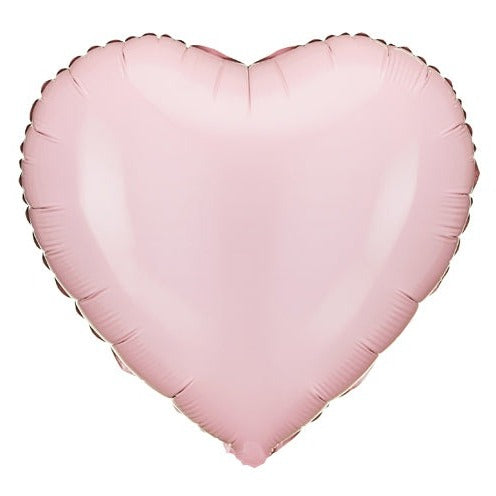 Solid Heart Shaped Foil Balloon Light Pink  - 18 in.