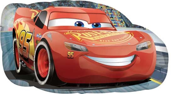 Cars Lightning McQueen Foil Shape Balloon 30 in.