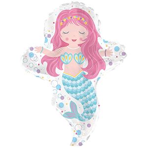 Mermaid Bubble 14 in. (Air Filled Only) | 2 pack