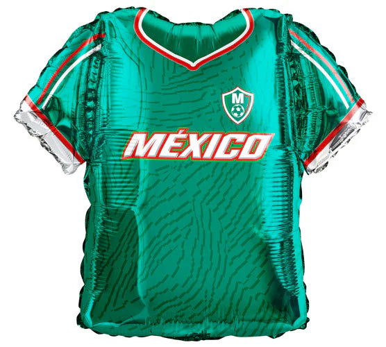 2026 Mexico Soccer Jersey Shape Foil Balloon 36 in.