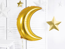 Load image into Gallery viewer, Gold Moon Foil Balloon 28 in.