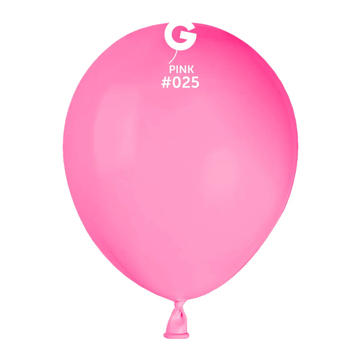 Globo de neón rosa de 5 pulgadas.