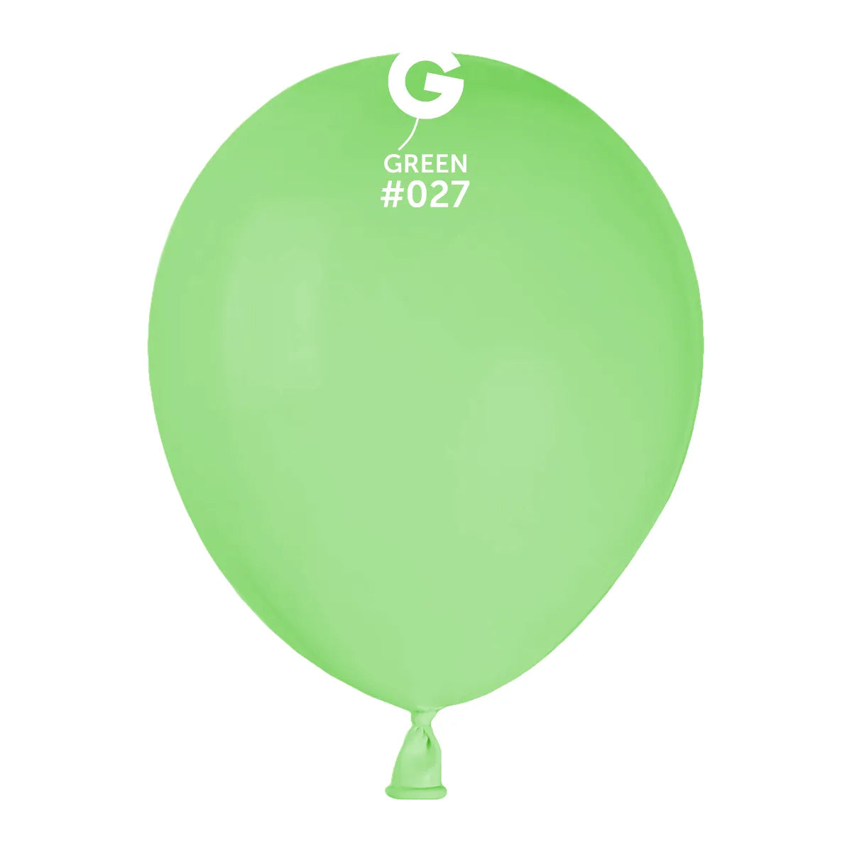 Globo de neón verde 5 pulgadas.