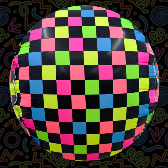 Neon Disco Ball Balloon 16 in. - DecoChamp