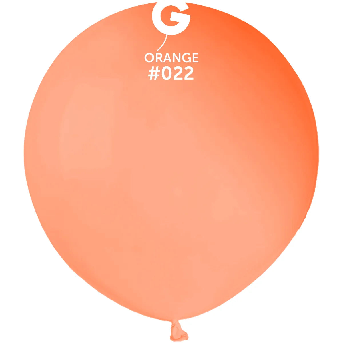 Globo de neón naranja 19 pulgadas.