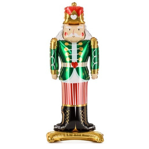 Standing Nutcracker Foil Balloon 34in.