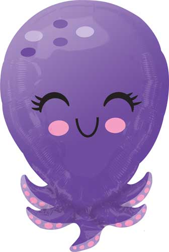 Octopus Shape Foil Balloon 21in.