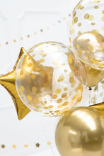Load image into Gallery viewer, Gold Confetti Bubble Balloon 16 in.