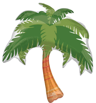 Beach Life Palm Tree Foil Balloon 33 in.