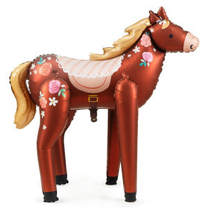 Globo de aluminio con forma de caballo de 50 pulgadas PartyDeco USA