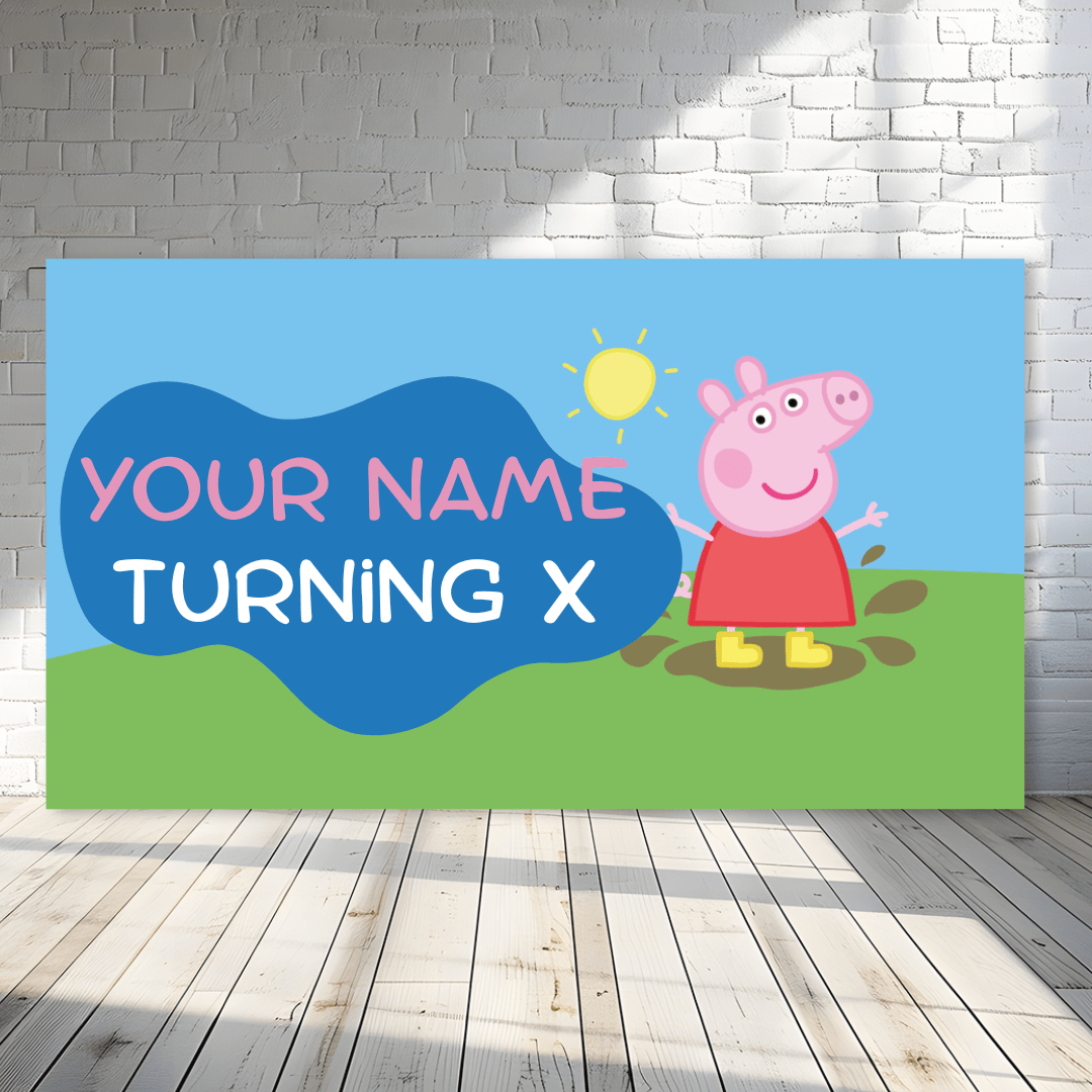 Pepa Pig Backdrop Theme