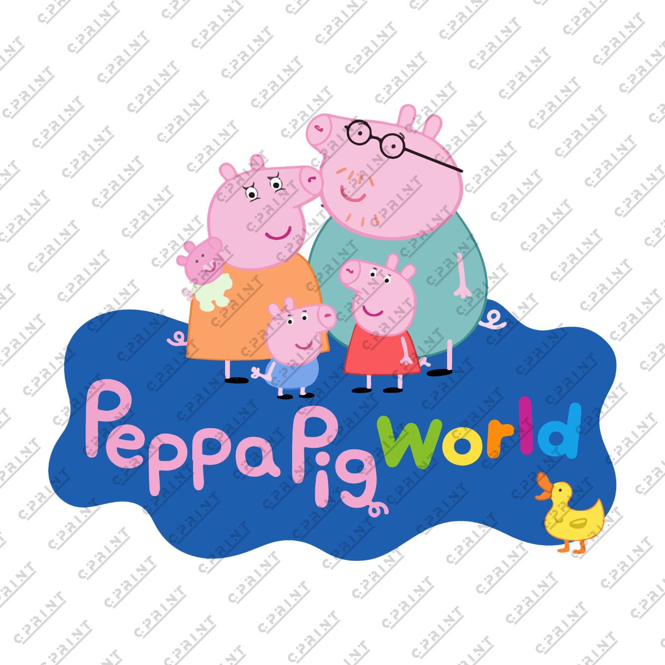 Pepa Pig Family Word Characters