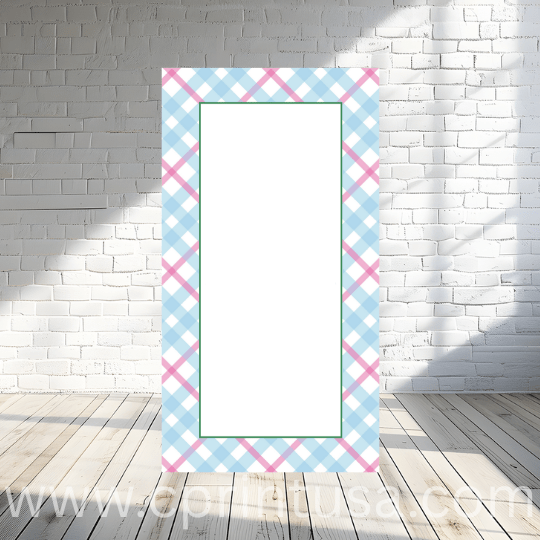 Pink & Blue Frame Backdrops by theme